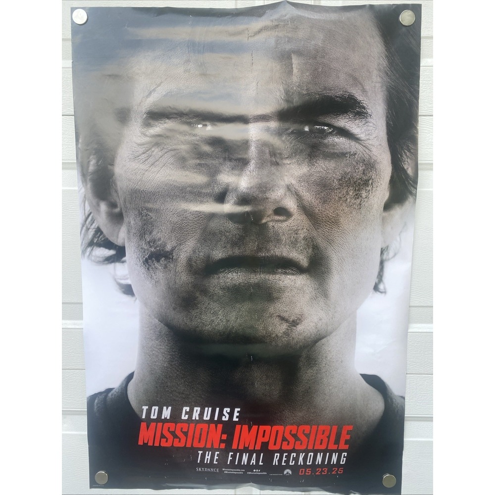 Mission Impossible The Final Reckoning2025 Movie Theater Poster 27x40 Tom Cruise